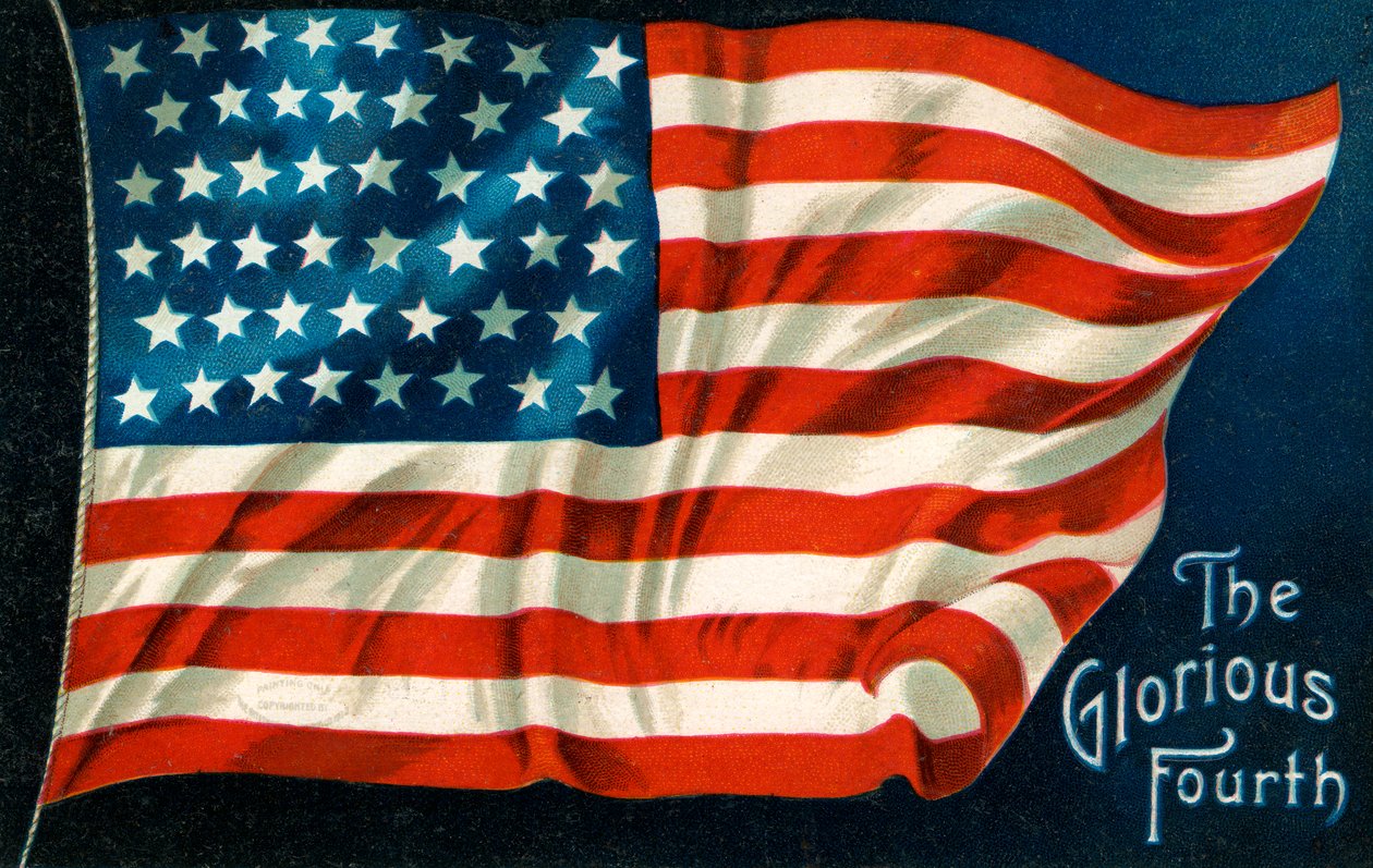 Július negyedik amerikai zászló alkotó: American School