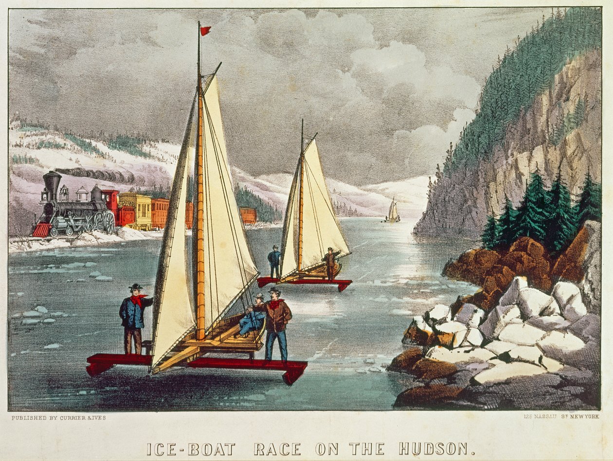Jéghajóverseny a Hudsonon alkotó: American School