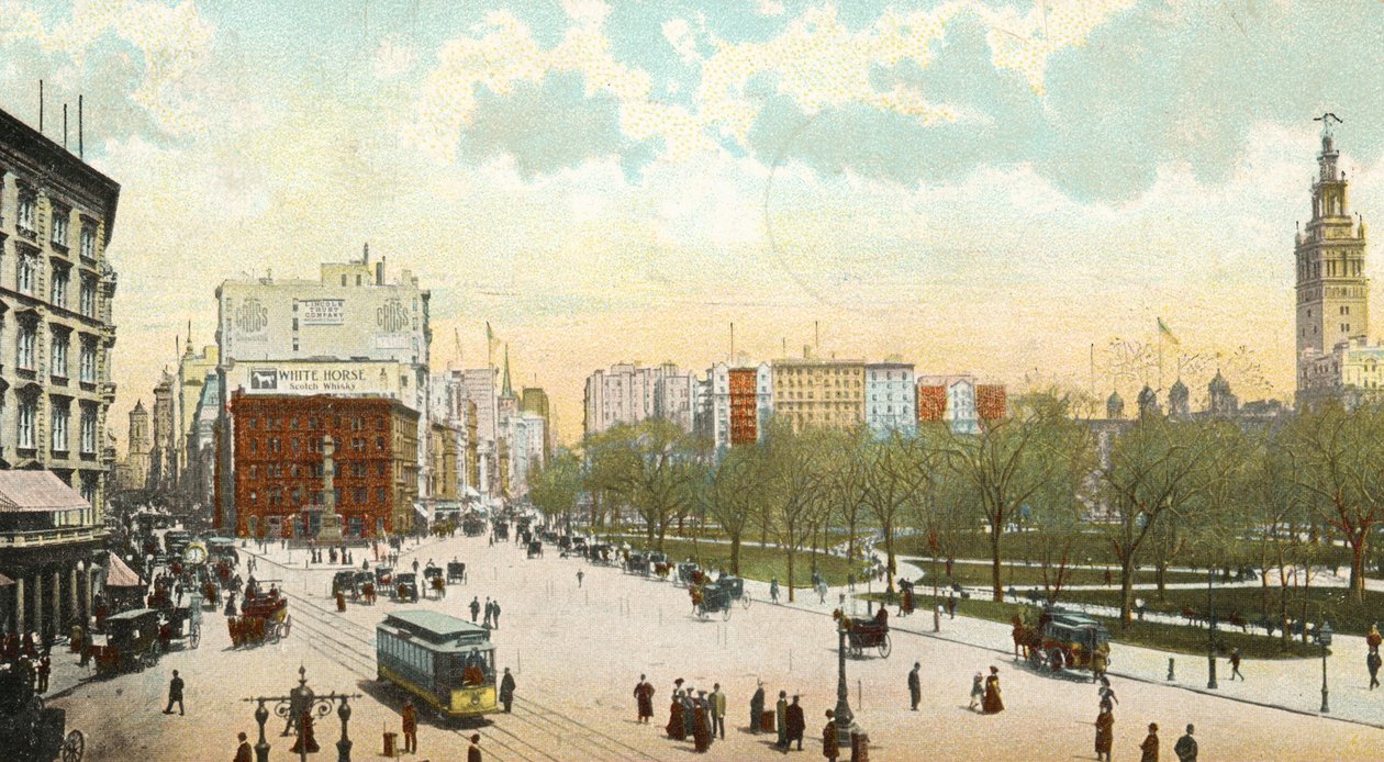 Madison Square, New York, 1906 alkotó: American School