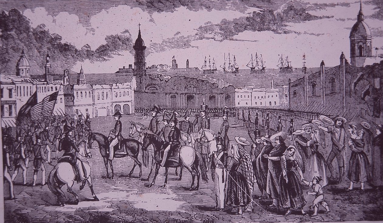 Mexikói-amerikai háború (1846-48), Veracruz átadása alkotó: American School