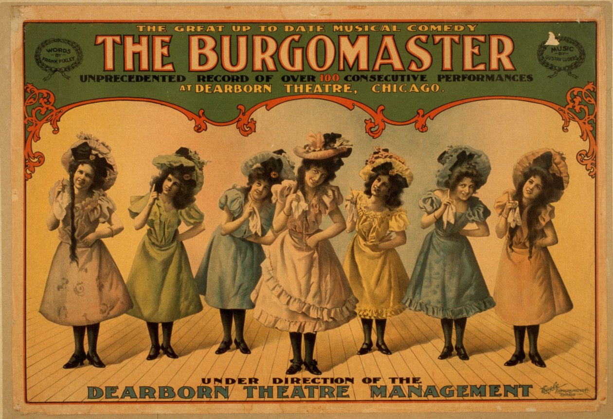 A polgármester, 1899 körül (színes litográfia) alkotó: American School