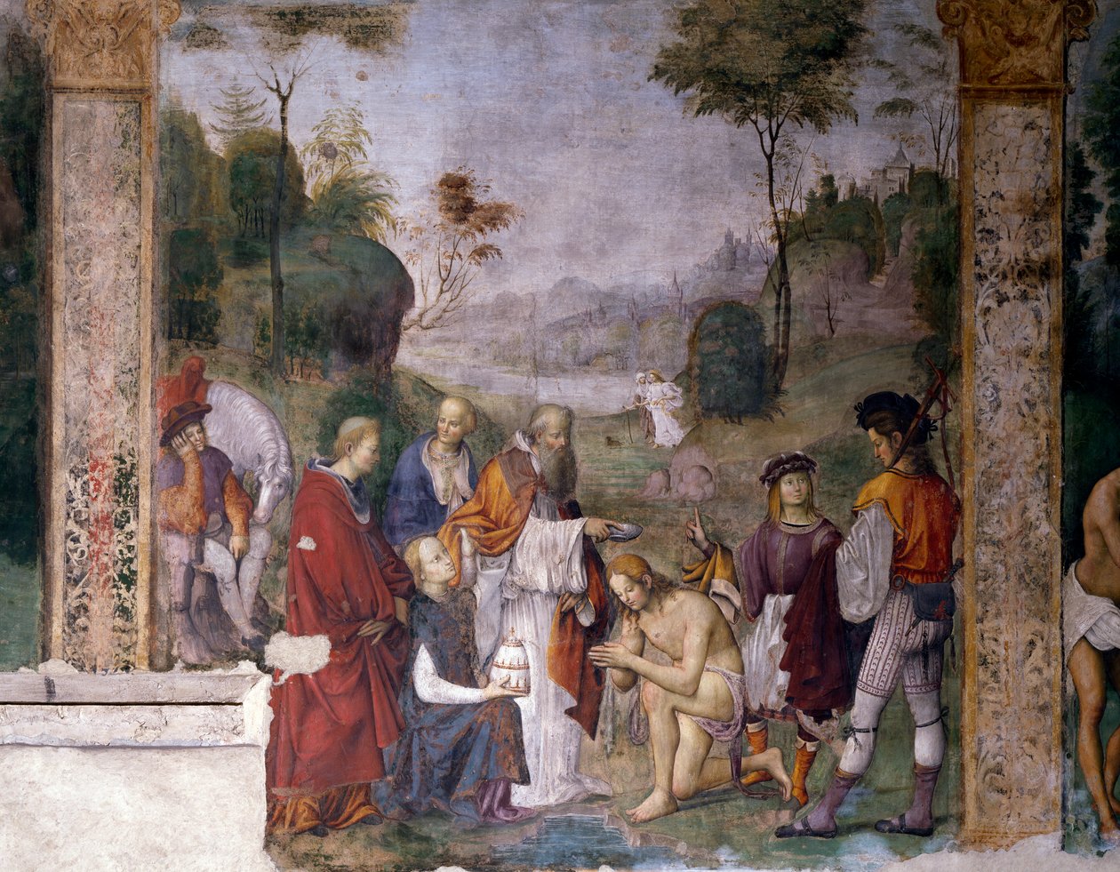 Valerian keresztsége alkotó: Amico Aspertini