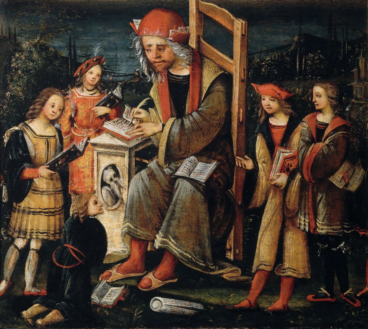 Imolai Szent Cassian. alkotó: Amico Aspertini