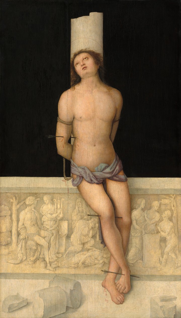 Szent Sebestyén, c. 1505. alkotó: Amico Aspertini