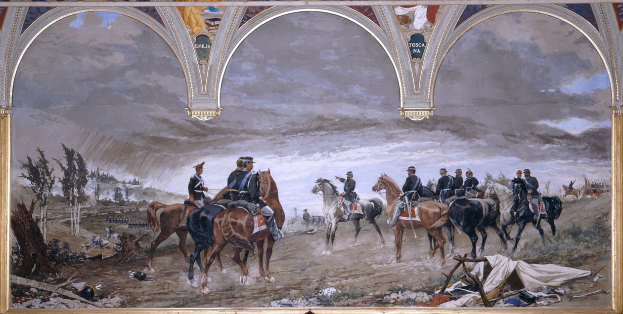 A solferinói csata, 1886 alkotó: Amos Cassioli