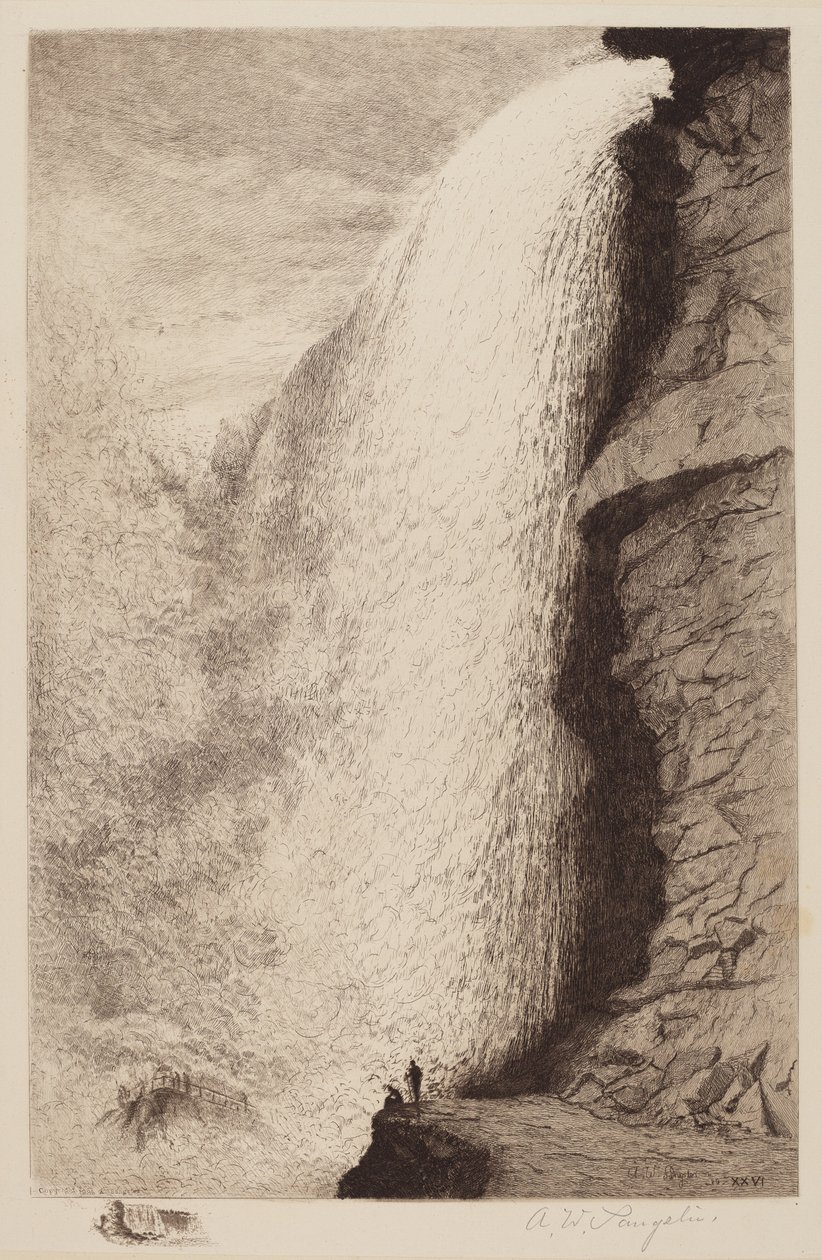 Cím nélkül (Niagara-vízesés) alkotó: Amos W. Sangster
