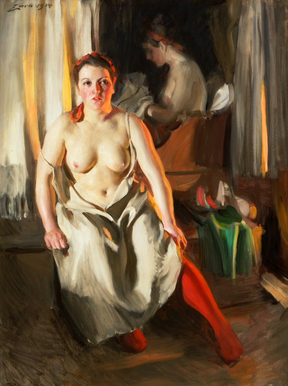 Piros zokni alkotó: Anders Leonard Zorn
