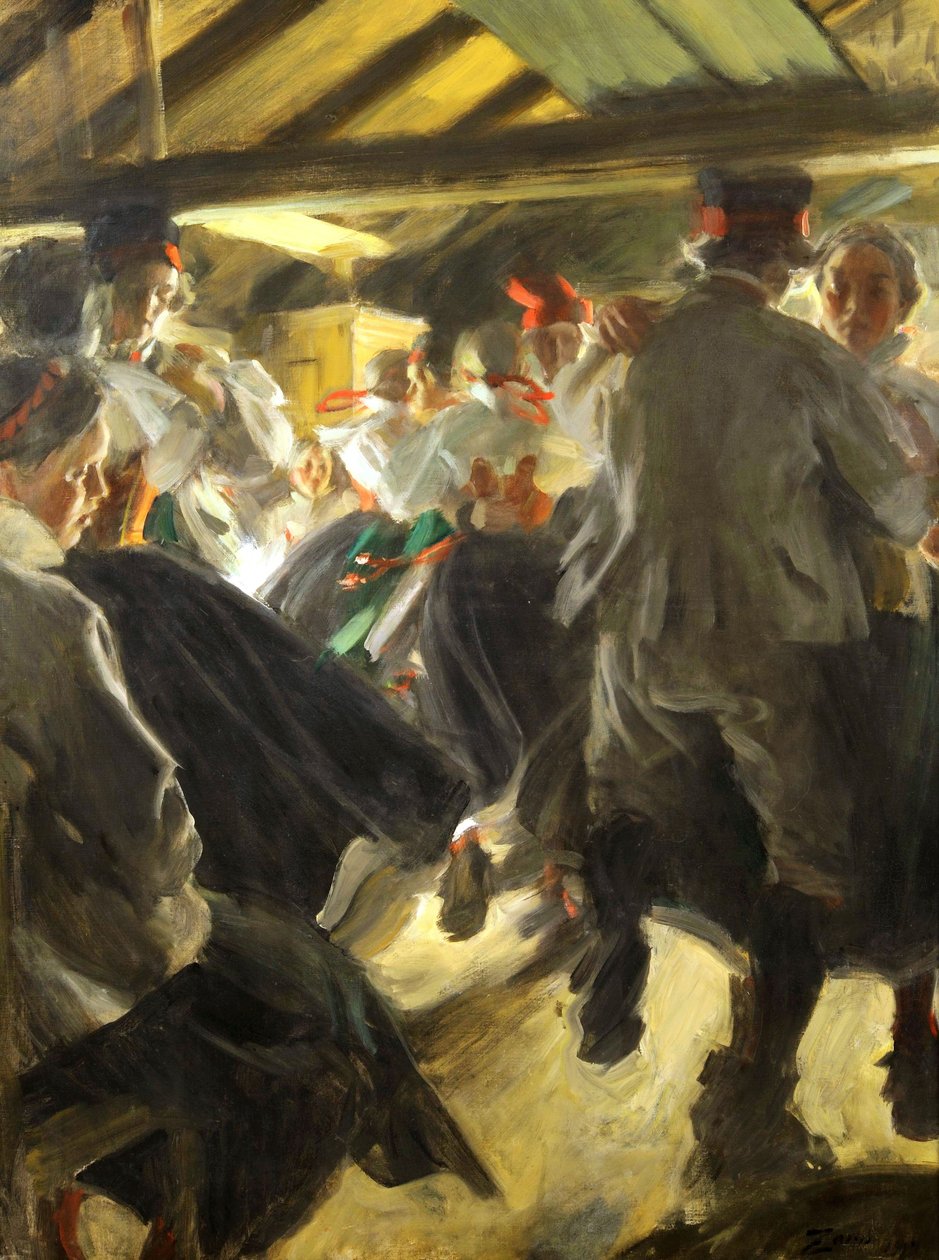 Tánc a Gopsmorkate -ban alkotó: Anders Leonard Zorn