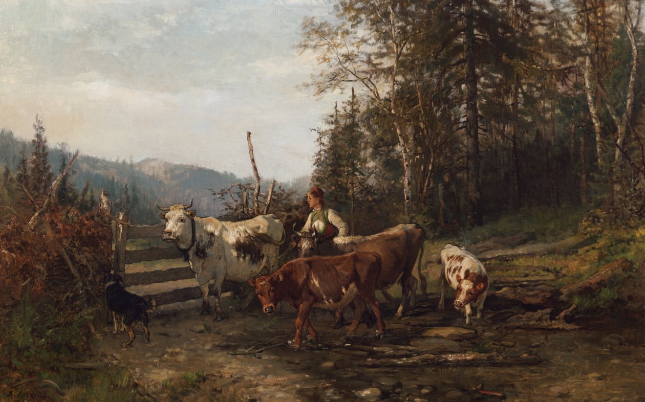 A kapu mellett alkotó: Anders Askevold