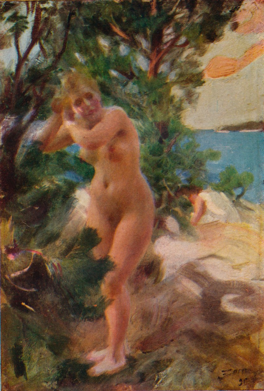 A fürdő után, 1895 alkotó: Anders Leonard Zorn