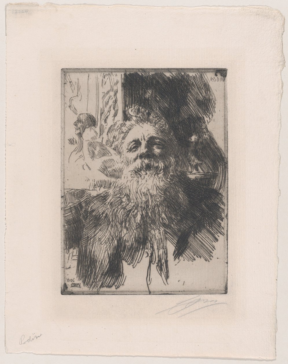 Auguste Rodin alkotó: Anders Leonard Zorn