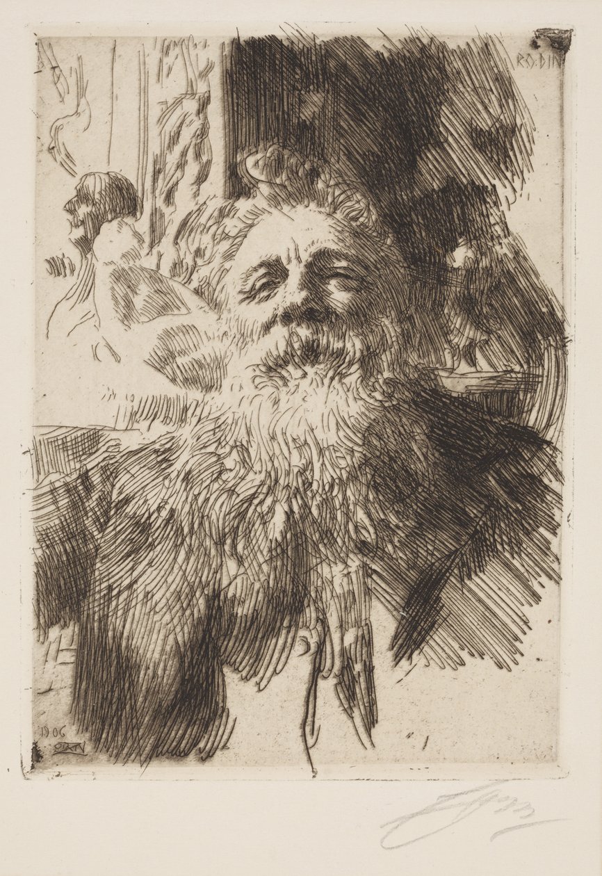 Auguste Rodin alkotó: Anders Leonard Zorn