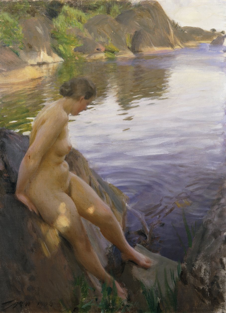 Sandhamtől; Fran Sandham, 1906 alkotó: Anders Leonard Zorn