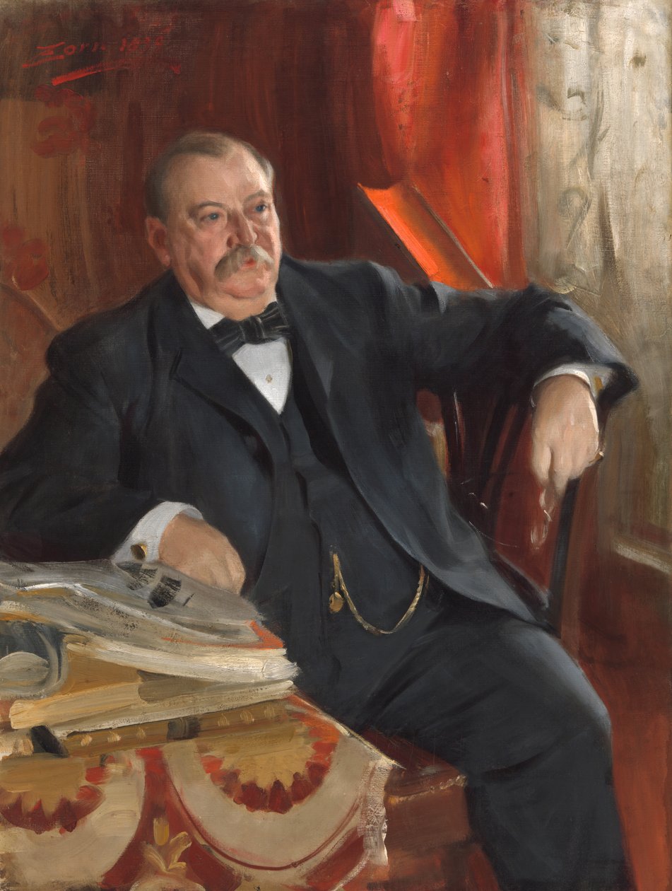 Grover Cleveland, 1899. alkotó: Anders Leonard Zorn