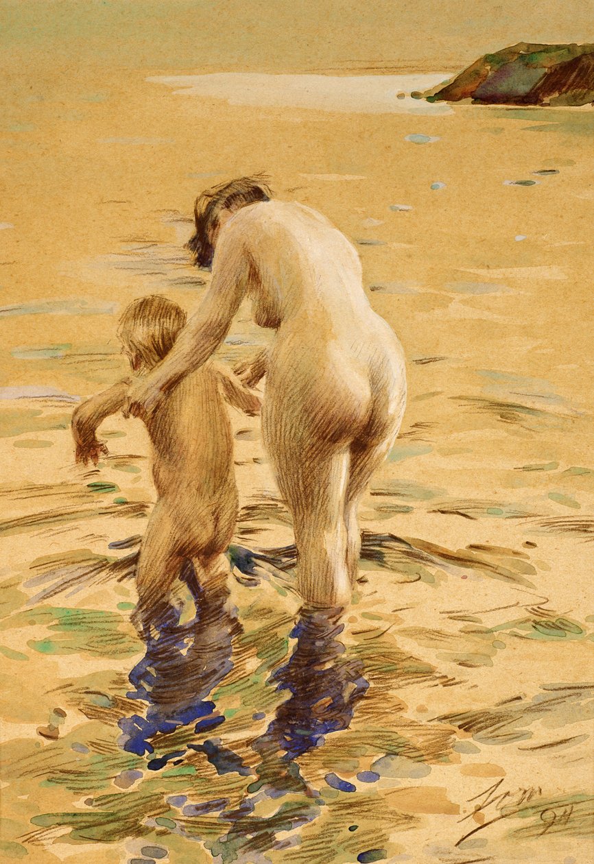 Az első merülése alkotó: Anders Leonard Zorn