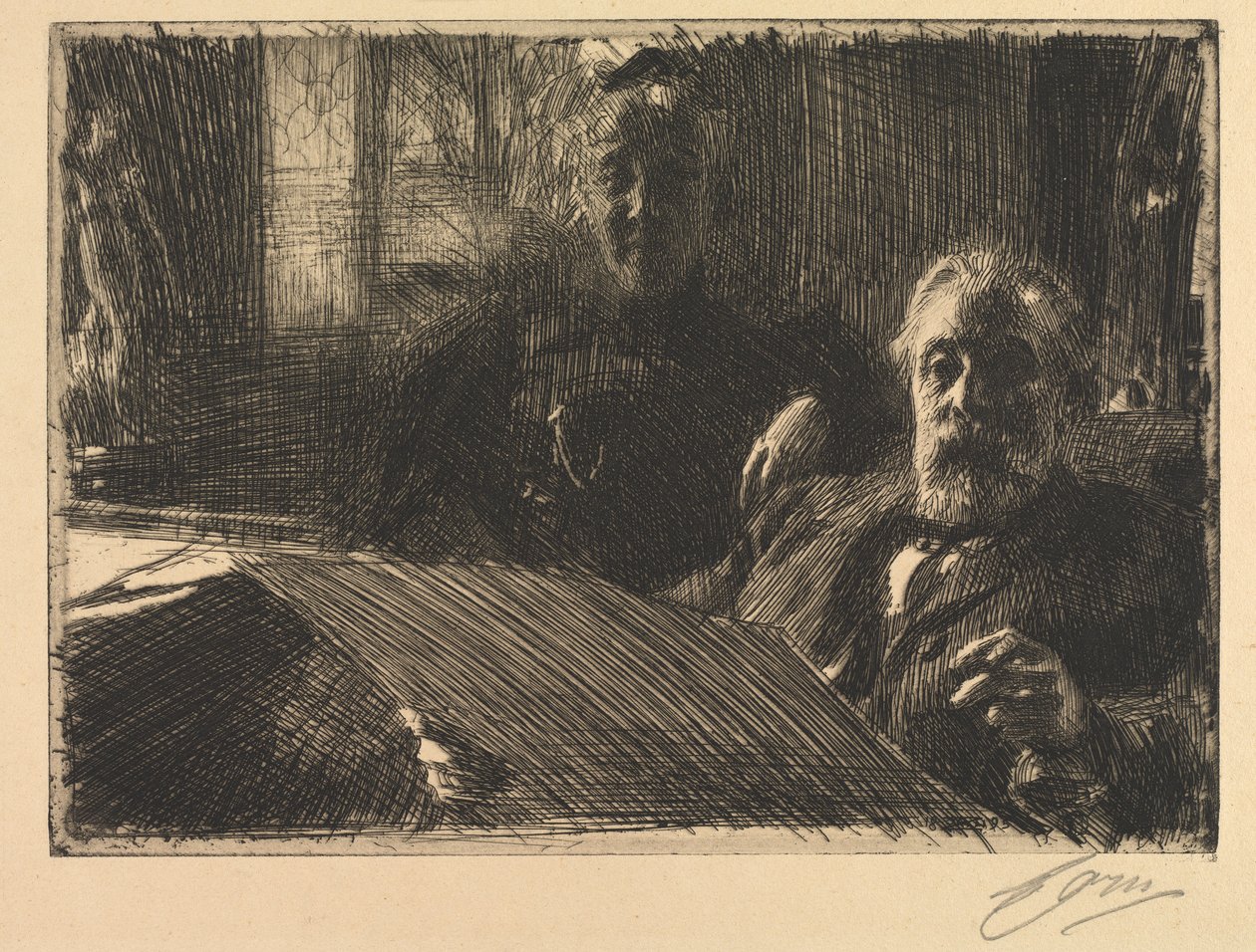 Fürstenberg úr és asszony, 1895. alkotó: Anders Leonard Zorn