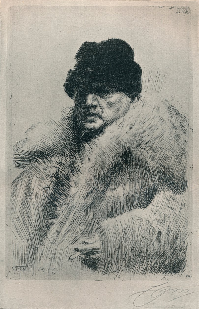 Önarckép, 1916 alkotó: Anders Leonard Zorn