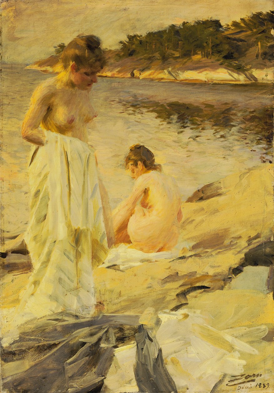 A fürdőzők, 1889 alkotó: Anders Leonard Zorn