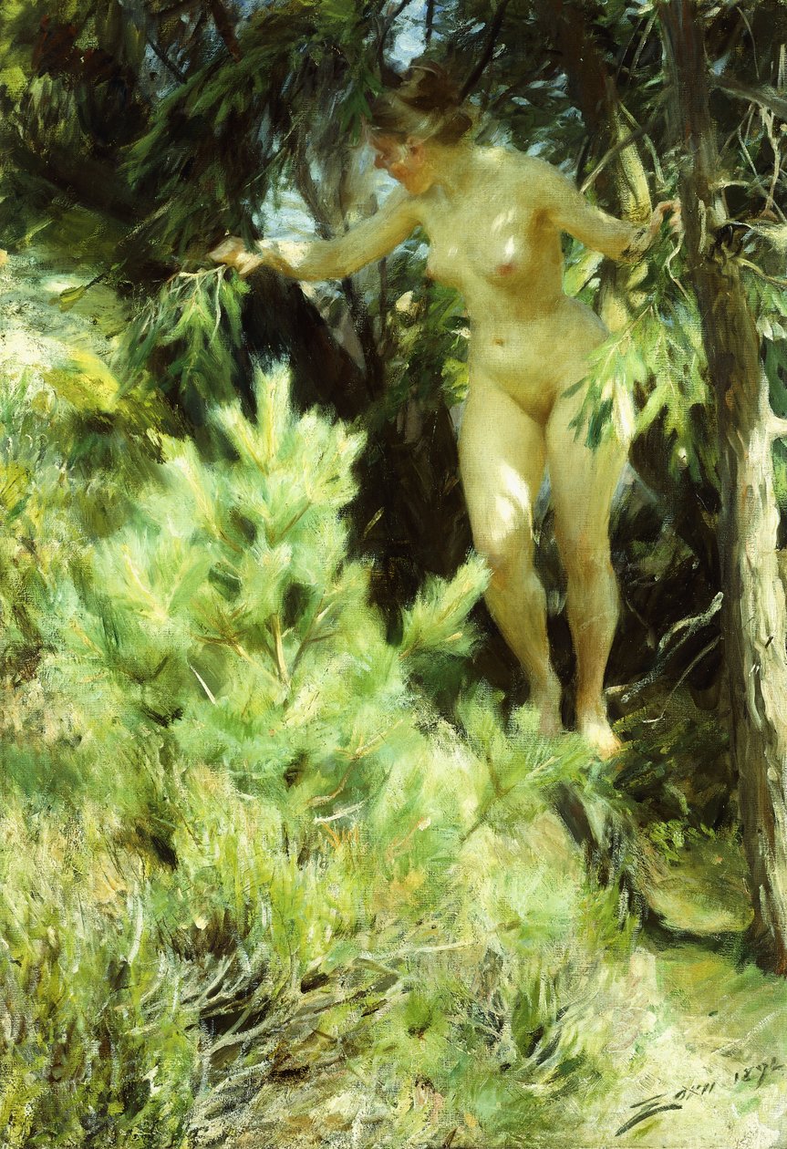 Wood-Sprite, 1892 alkotó: Anders Leonard Zorn