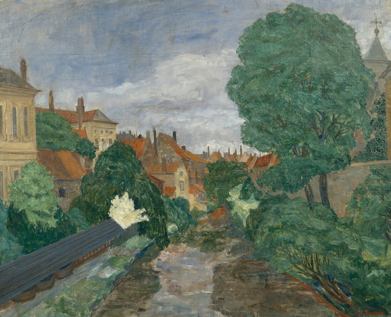 Canal in Brügge alkotó: Anders Svarstad
