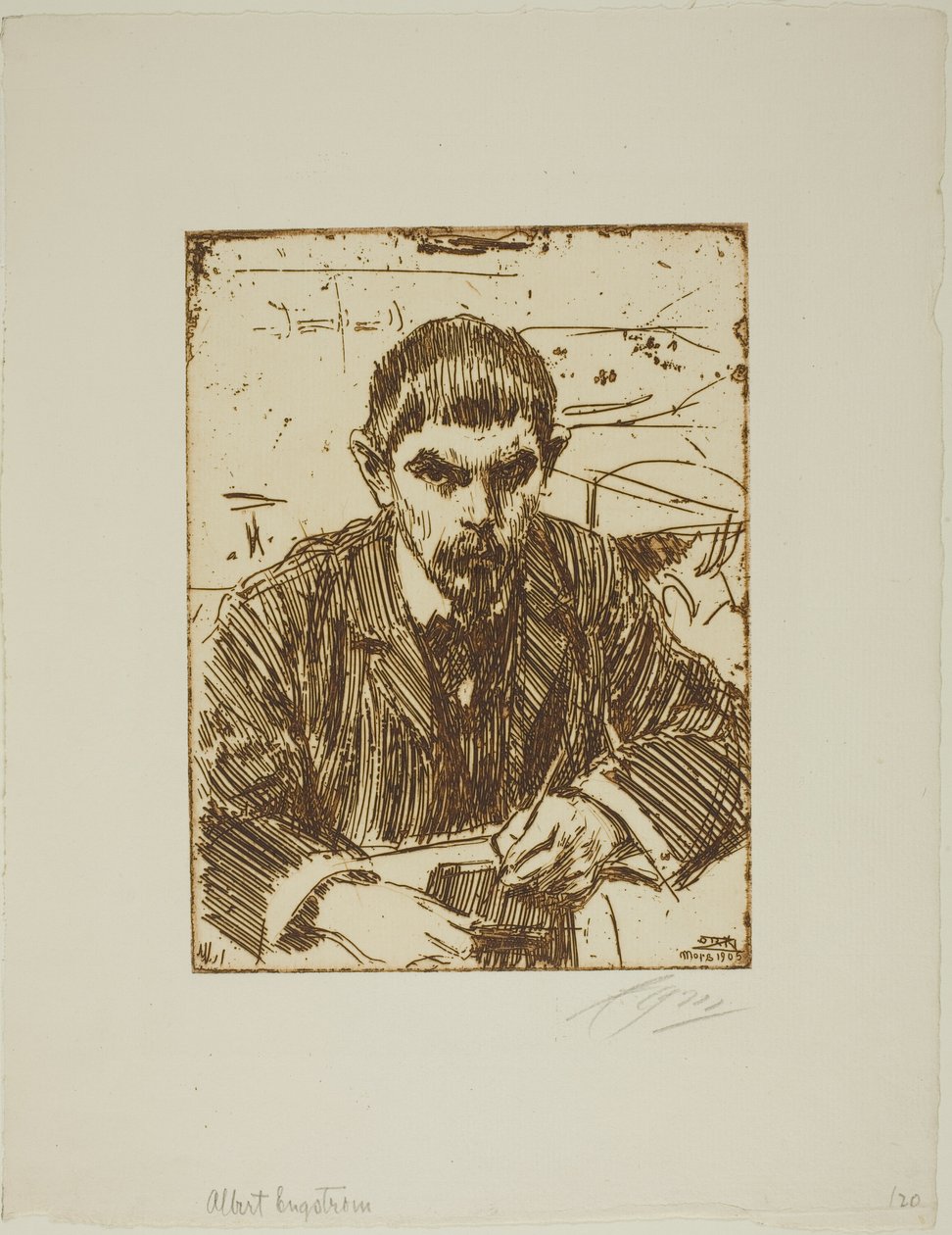 Albert Engström alkotó: Anders Leonard Zorn