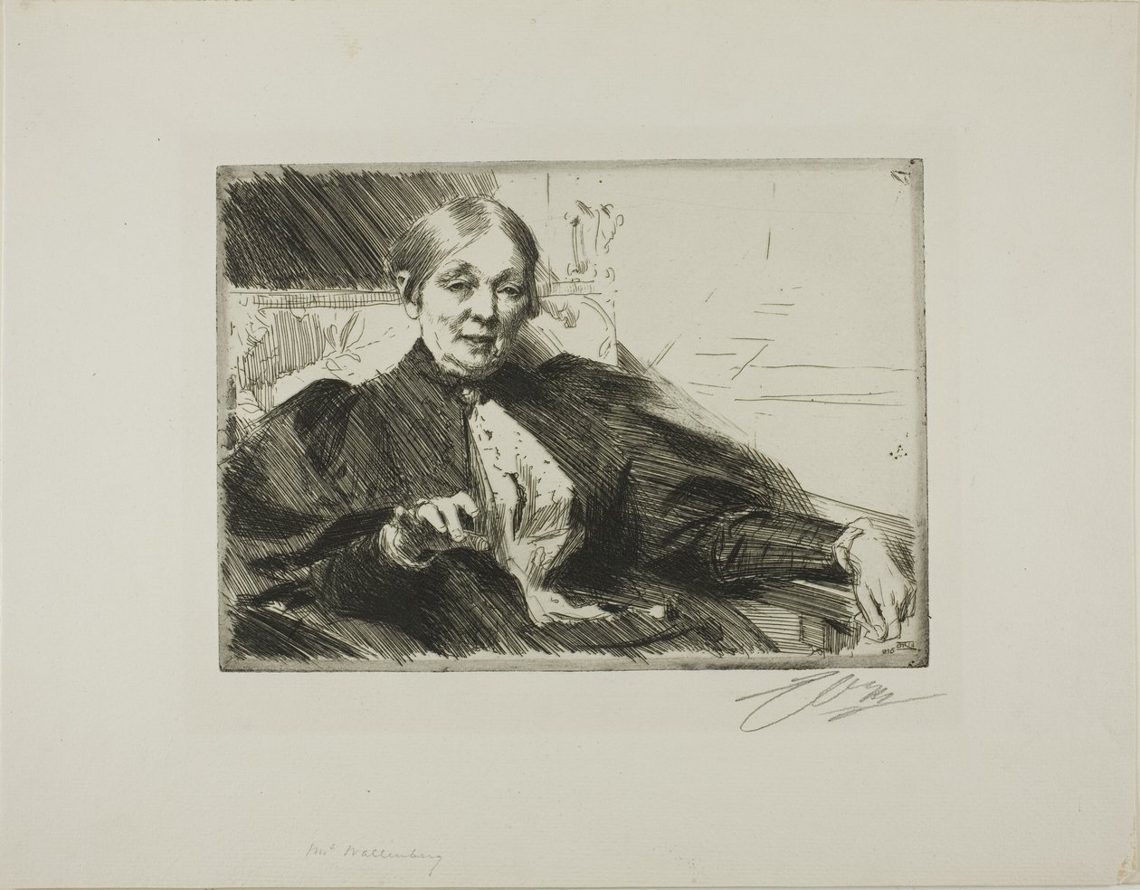 Anna Wallenberg alkotó: Anders Leonard Zorn