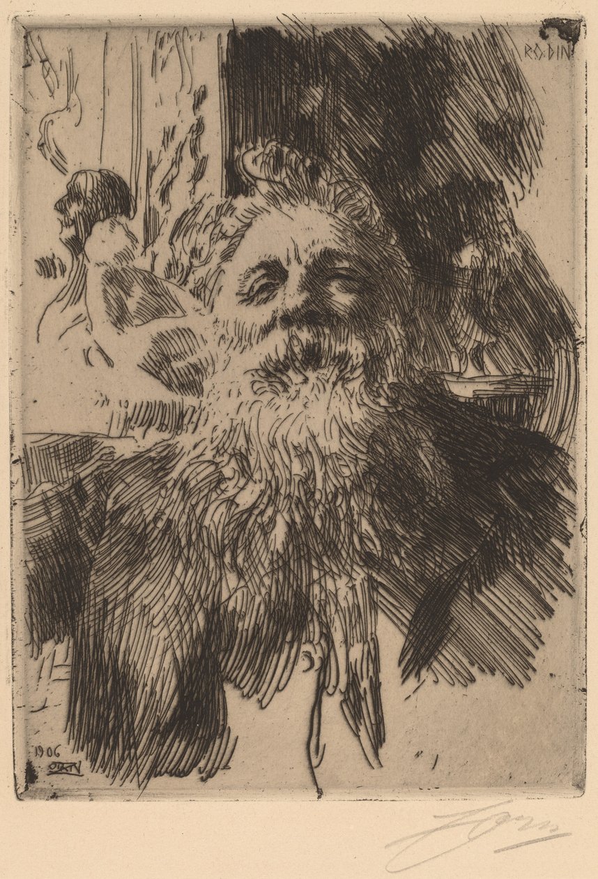 Auguste Rodin alkotó: Anders Leonard Zorn