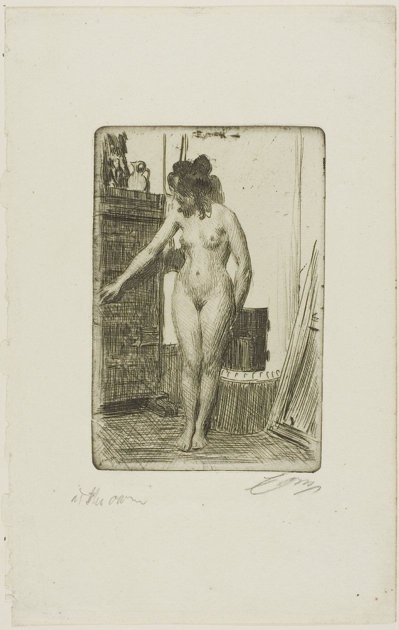 A tűzhely előtt alkotó: Anders Leonard Zorn