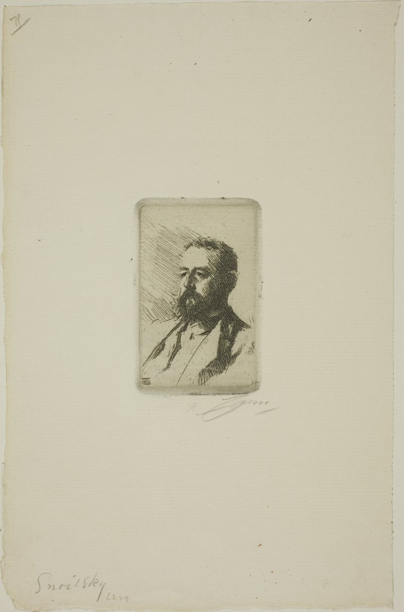 Carl Snoilsky alkotó: Anders Leonard Zorn