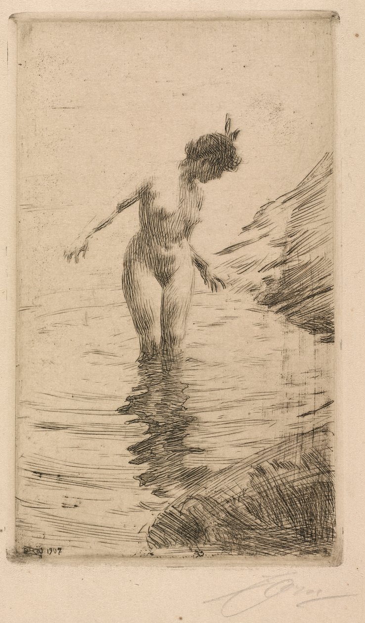Vízi körök II alkotó: Anders Leonard Zorn