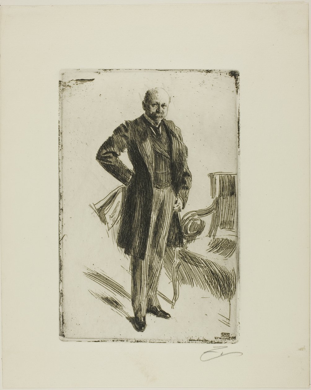 Lamont I. ezredes (teljes hosszban) alkotó: Anders Leonard Zorn