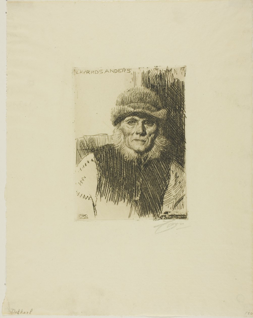 Dalecarli paraszt (Lavards Anders) alkotó: Anders Leonard Zorn