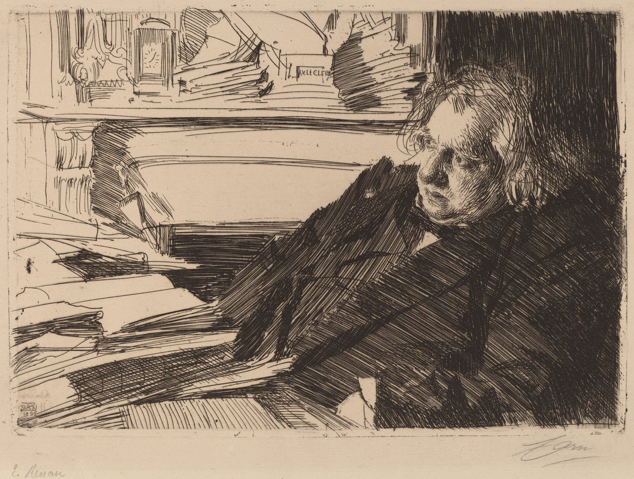 Ernest Renan alkotó: Anders Leonard Zorn