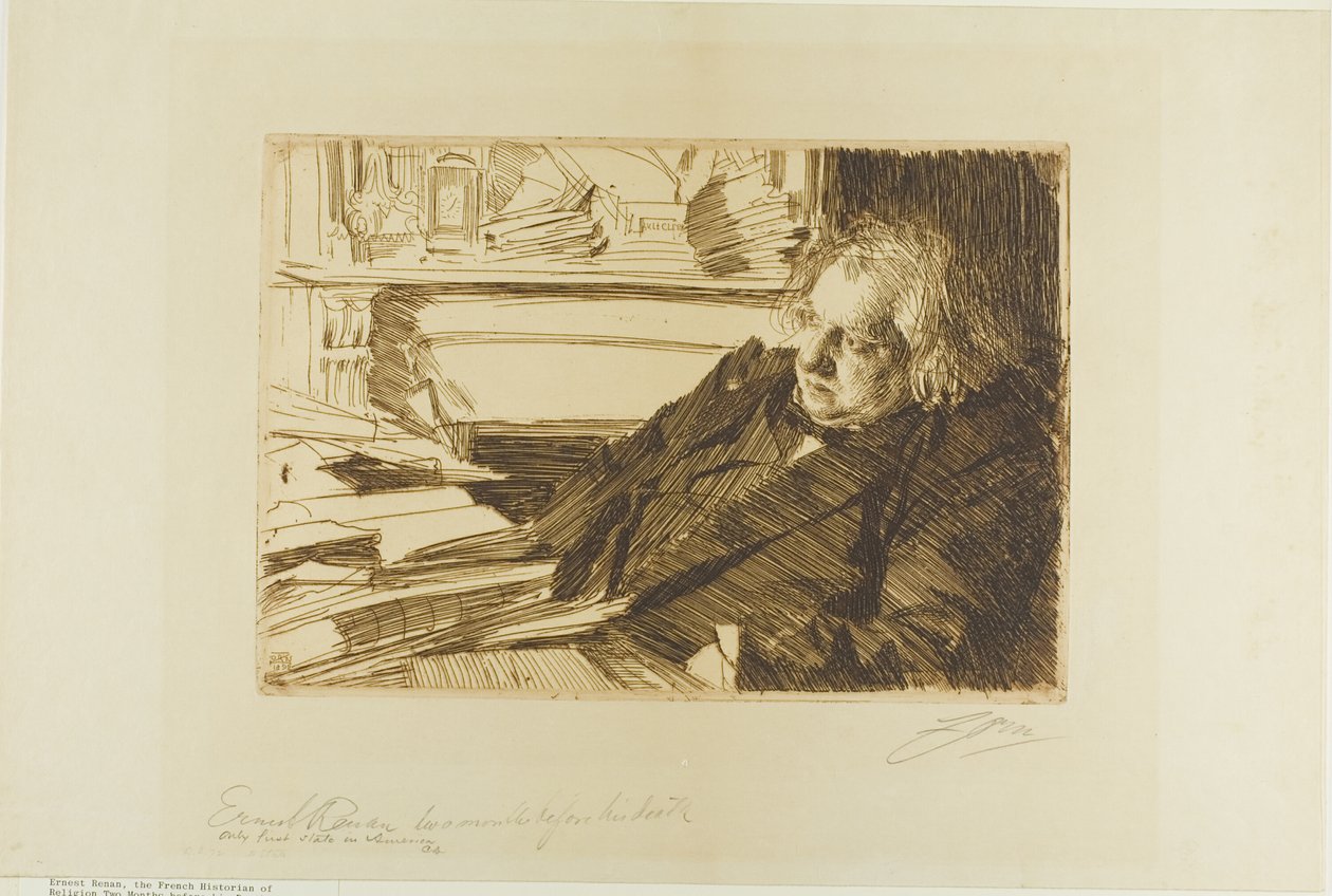 Ernest Renan alkotó: Anders Leonard Zorn