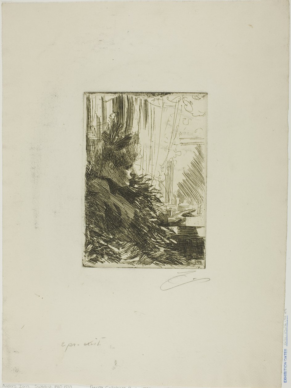Grönberg Gerda II alkotó: Anders Leonard Zorn