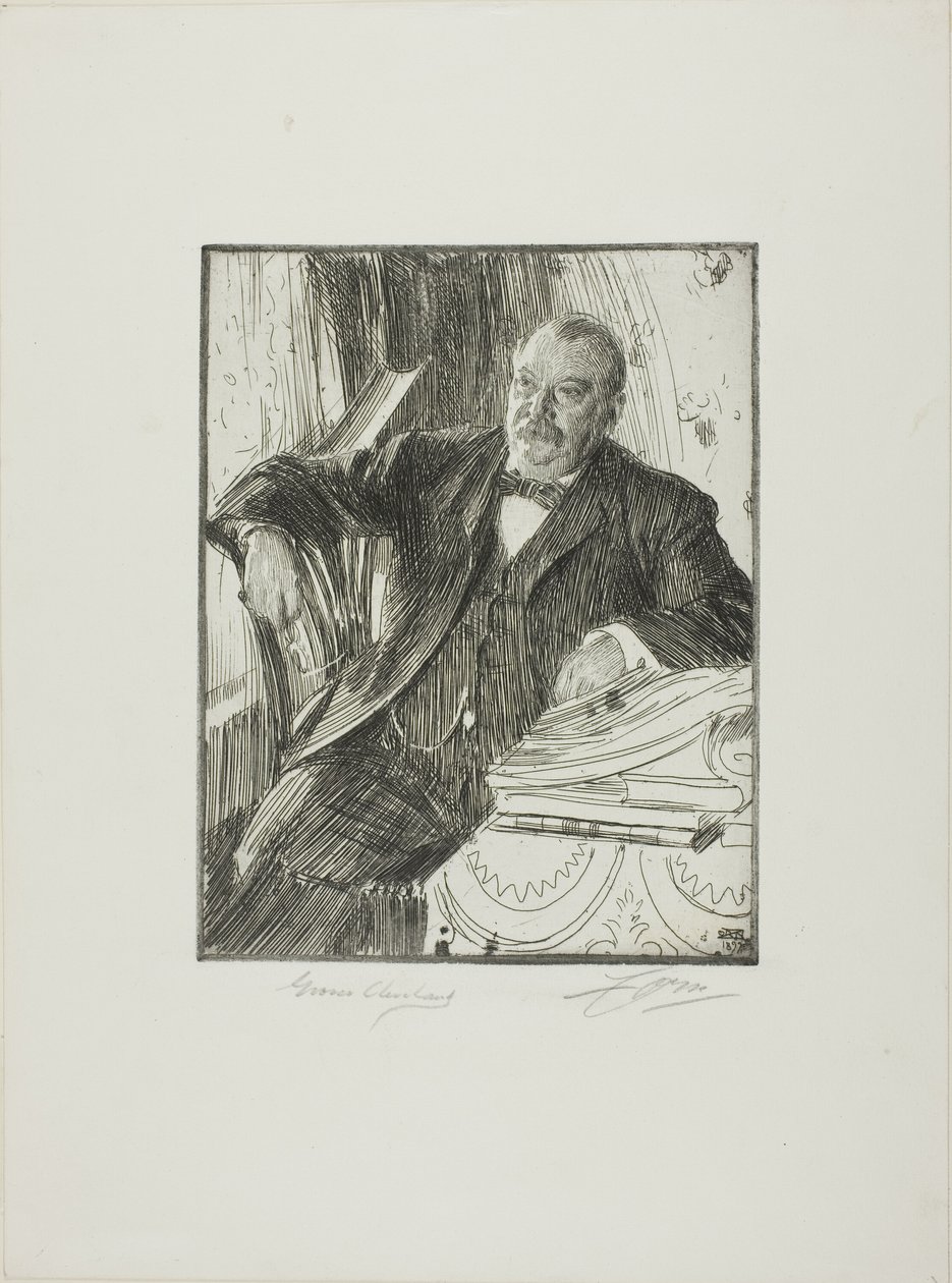 Grover Cleveland II alkotó: Anders Leonard Zorn