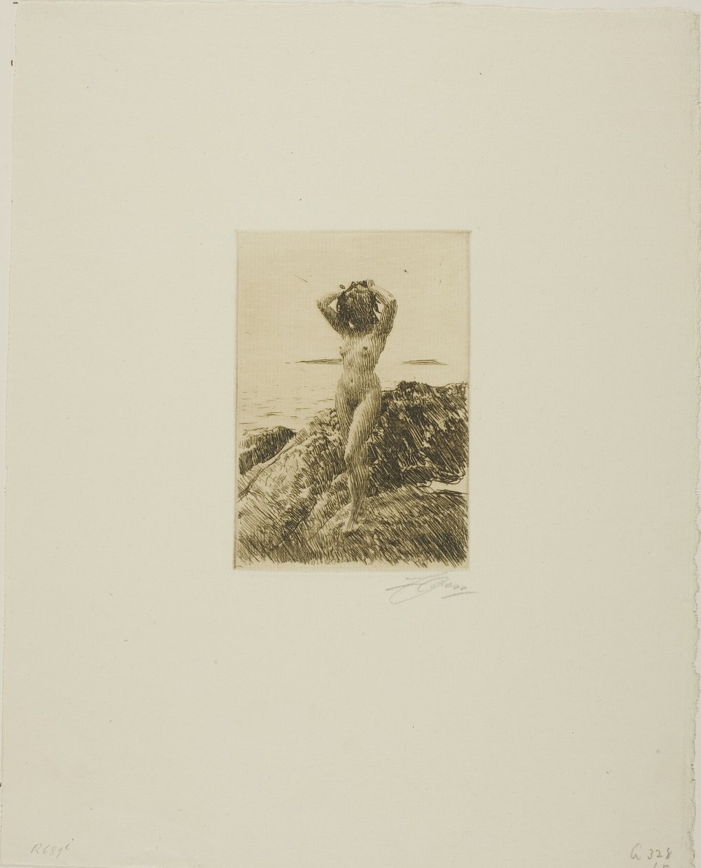 Hårtång (tengerifa koszorú) alkotó: Anders Leonard Zorn
