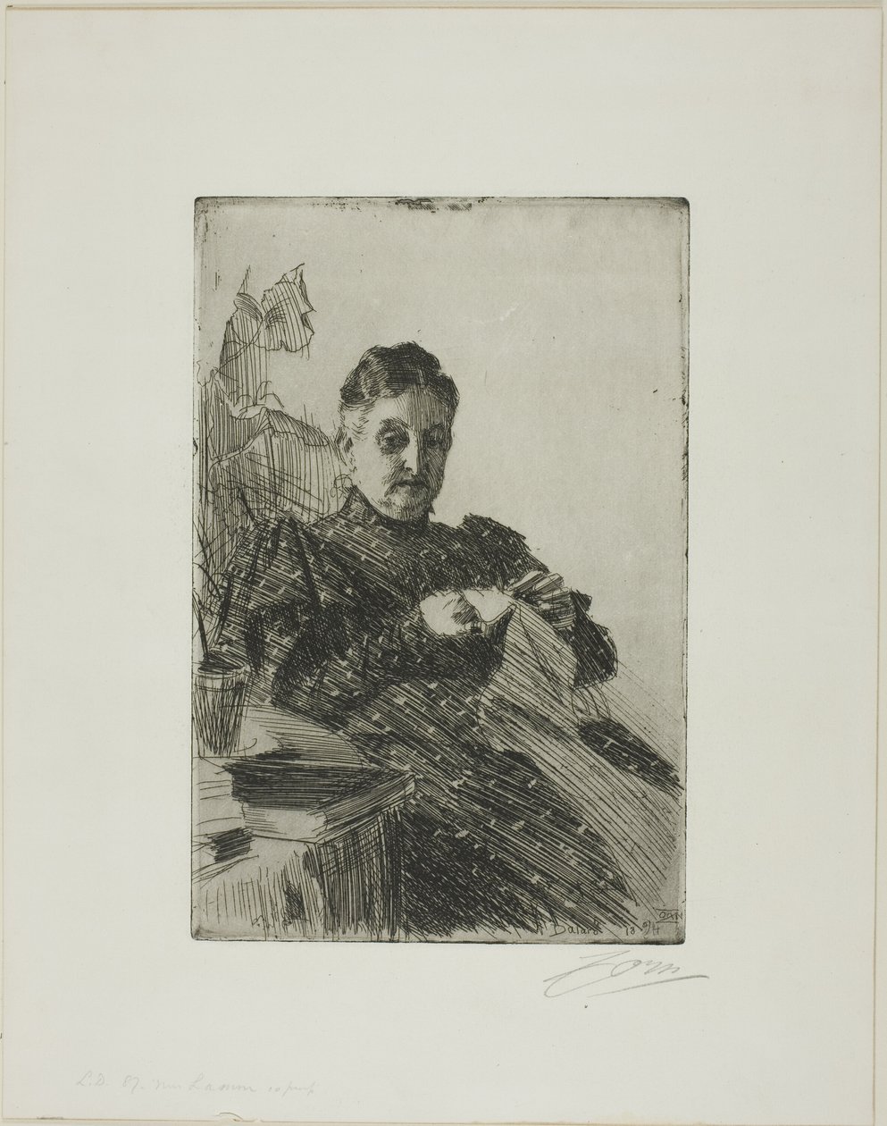 Mme Lamm II alkotó: Anders Leonard Zorn