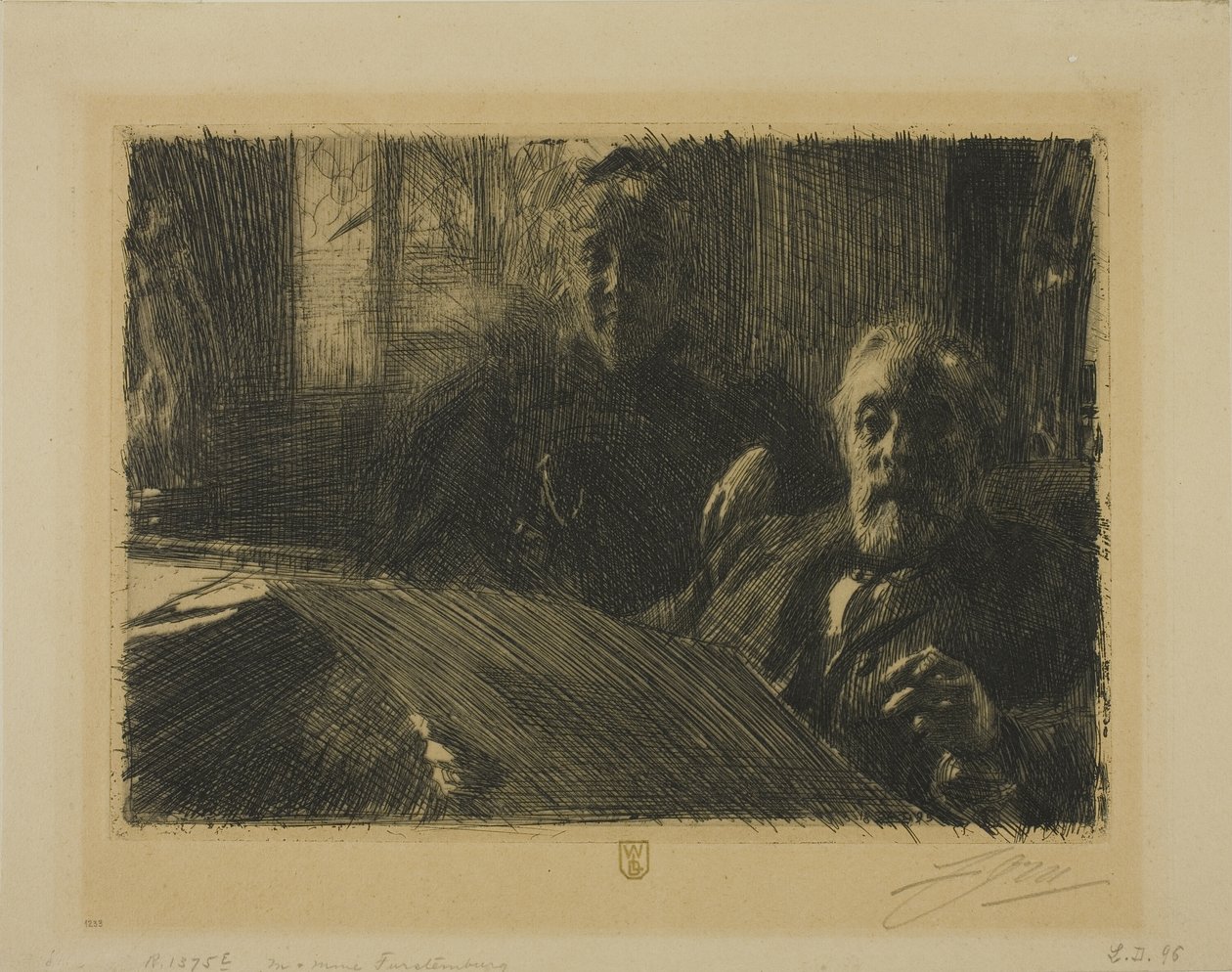 Fürstenberg úr és asszony alkotó: Anders Leonard Zorn