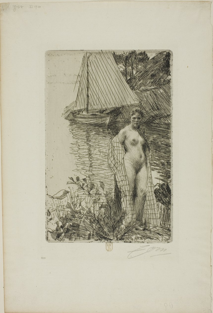 A modellem és a hajóm alkotó: Anders Leonard Zorn