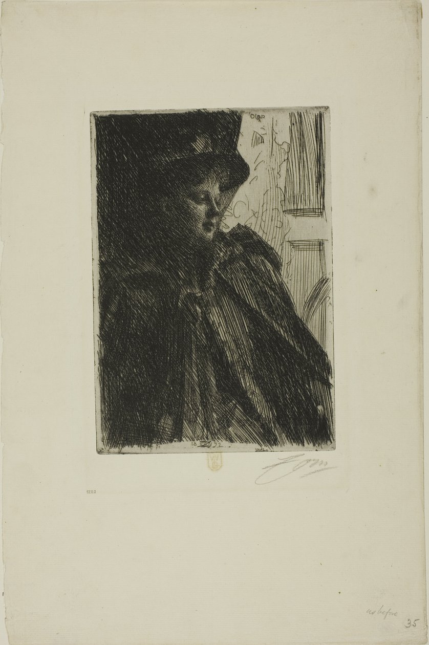 Olga Bratt alkotó: Anders Leonard Zorn