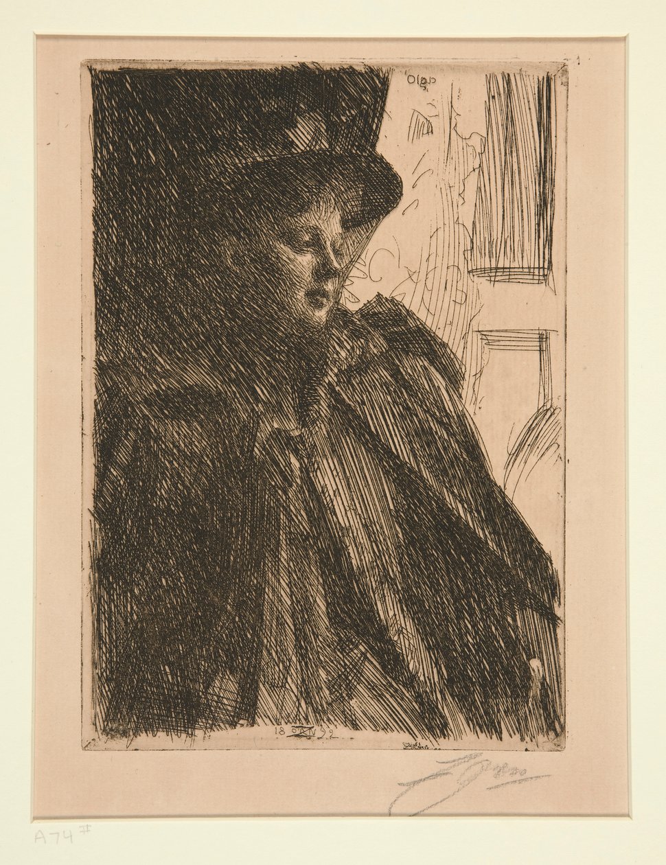 Olga Bratt alkotó: Anders Leonard Zorn