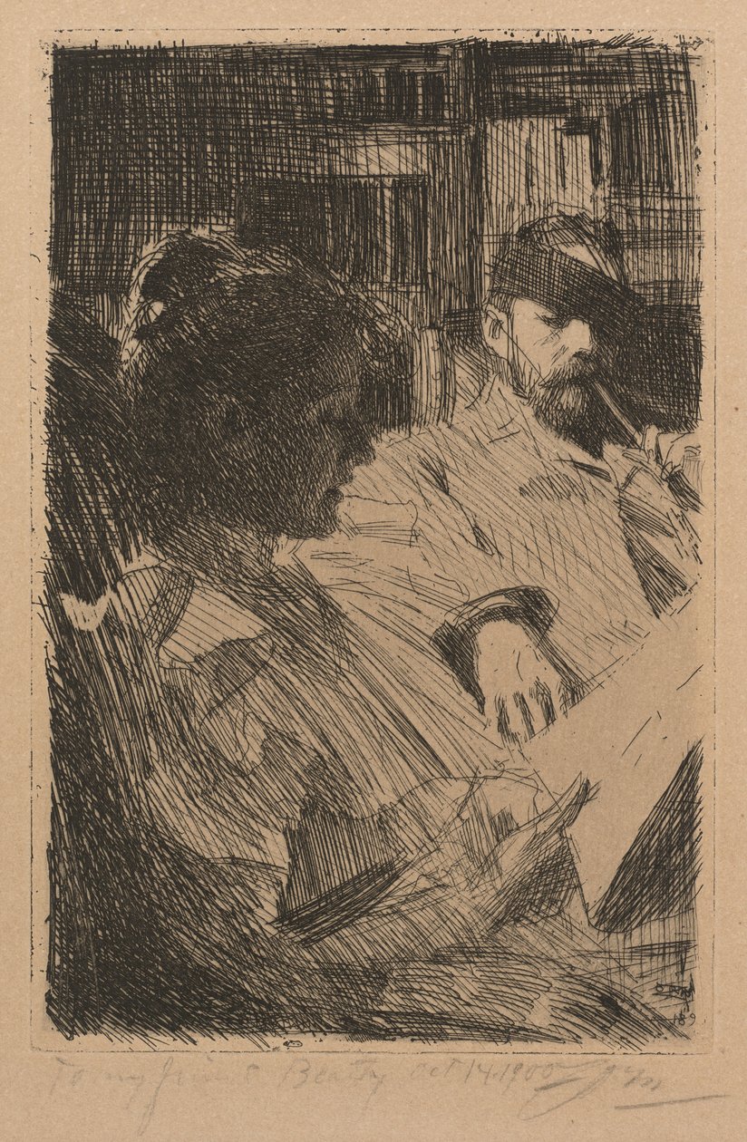 Olvasás (La előadás) alkotó: Anders Leonard Zorn