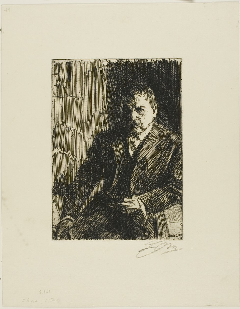 Önarckép 1904 I alkotó: Anders Leonard Zorn