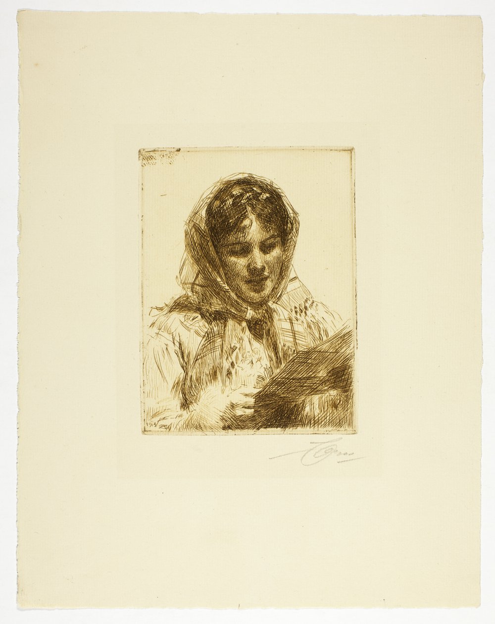 A levél alkotó: Anders Leonard Zorn