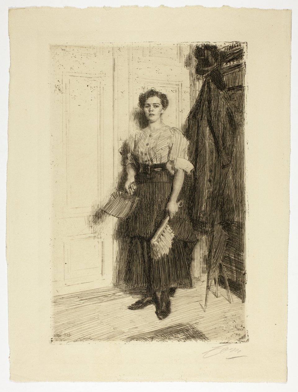 Az új szobalány alkotó: Anders Leonard Zorn