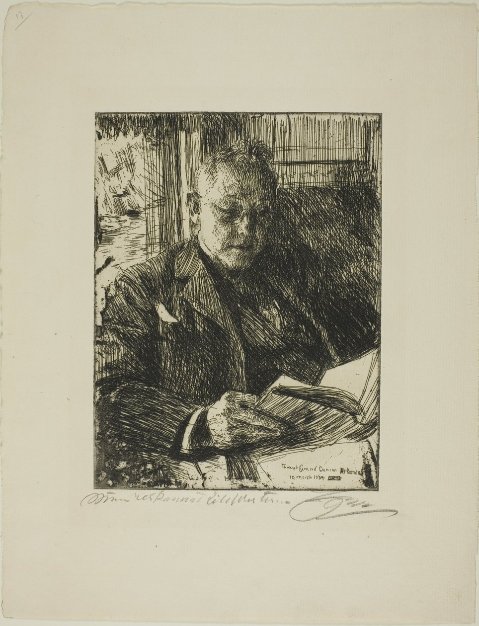 Utazótárs (Mr. Ch. Deering) alkotó: Anders Leonard Zorn