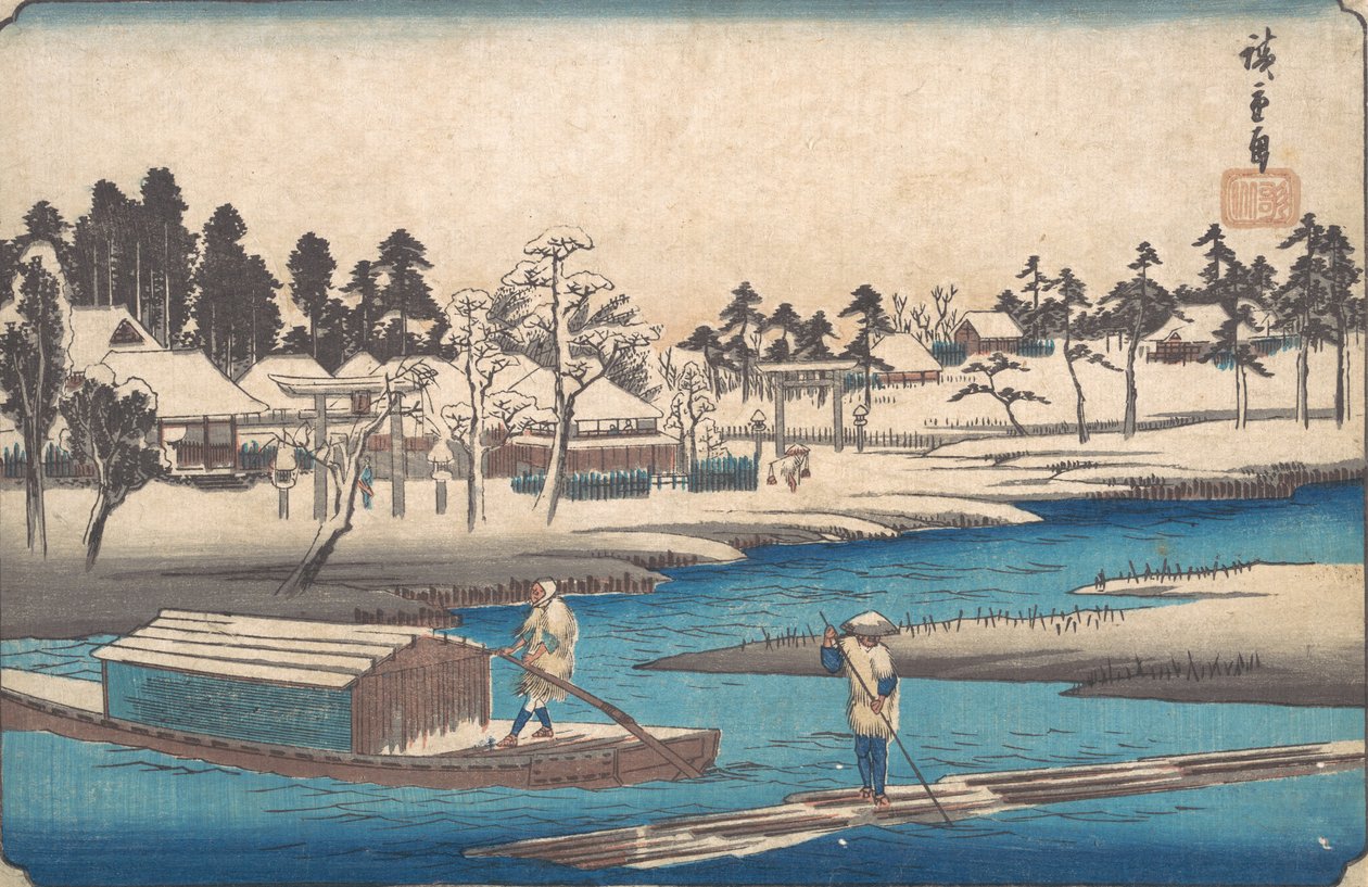 Tiszta idő hó után Massakinál. alkotó: Ando Hiroshige