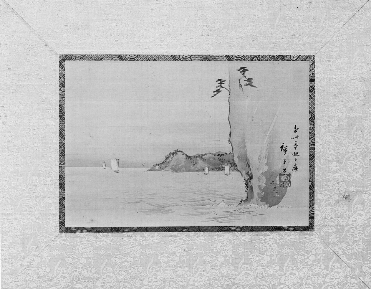 Honmoku-öböl, Musashi tartomány, 19. század. alkotó: Ando Hiroshige