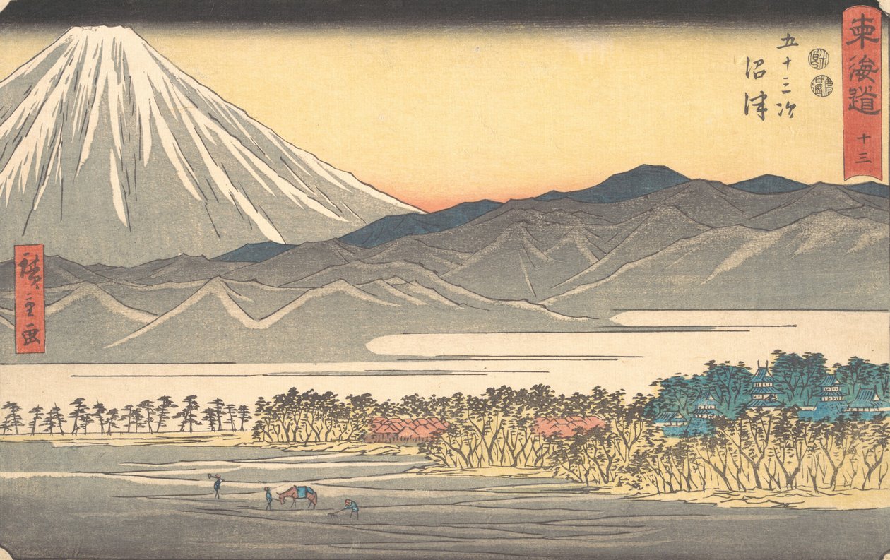 Numazu, pl 1840., kb. 1840. alkotó: Ando Hiroshige